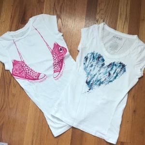 Lot of 2 Miley Cyrus T-shirts M